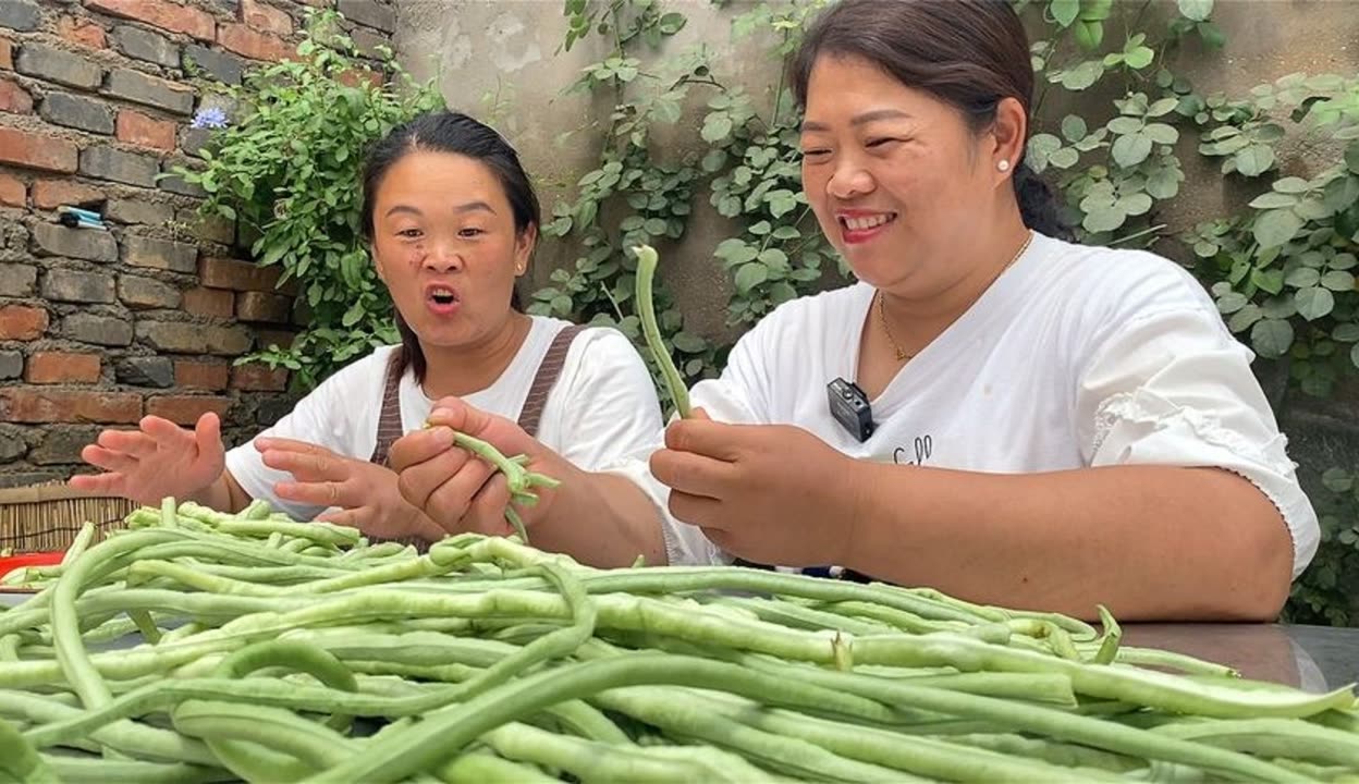 怀远蔬菜豆角老，农村美食情意长